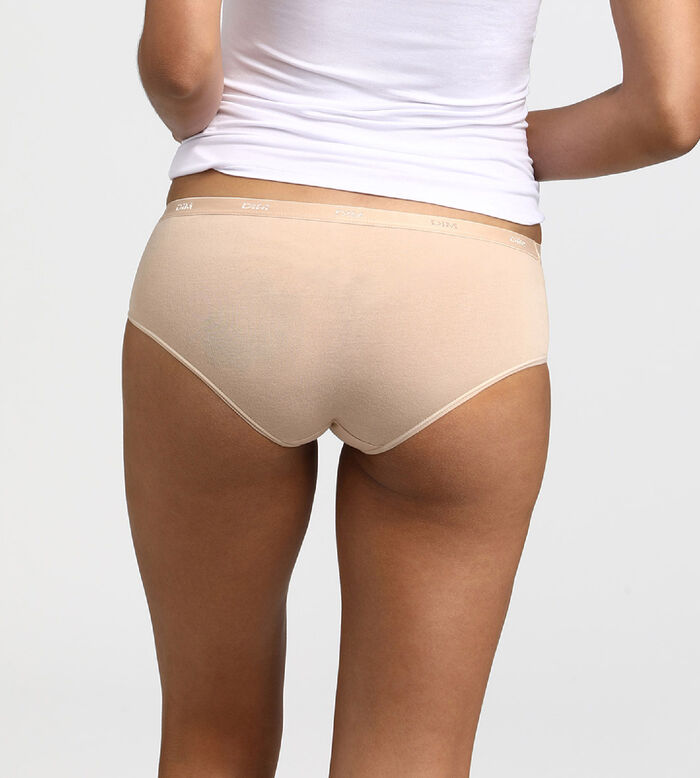 2 pack of midi knickers in beige - Organic Cotton