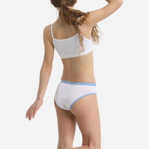 DIM Sport Girl's Stretch Cotton Bra with Matching Shorty