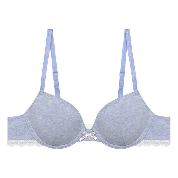 Buy MYYNTI Women and Girl Cotton Sports Bra Wire Free Padded Bra Free Size ( 30 to 36) (Removable Pad) Light Grey at