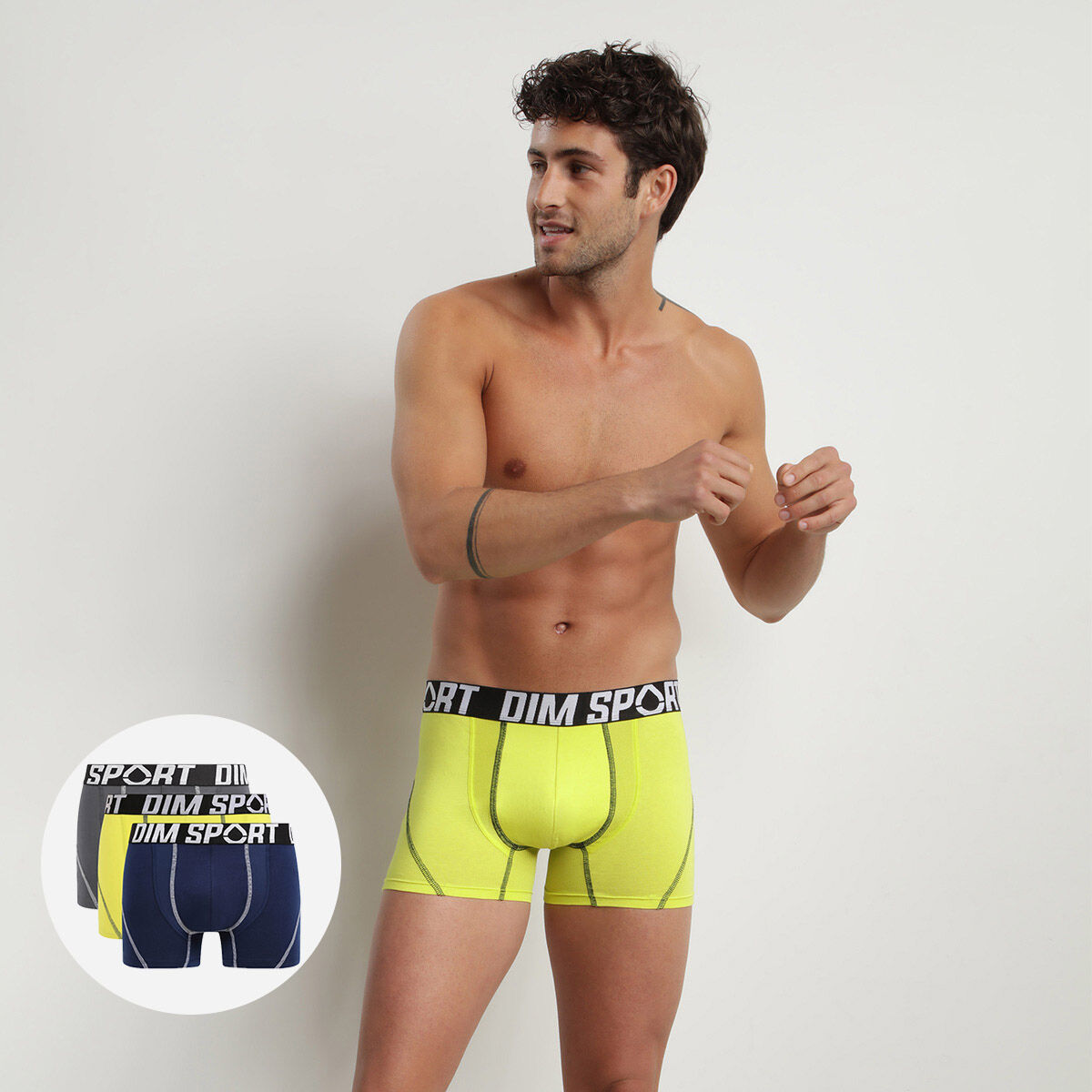 Boxer microfibre best sale homme dim