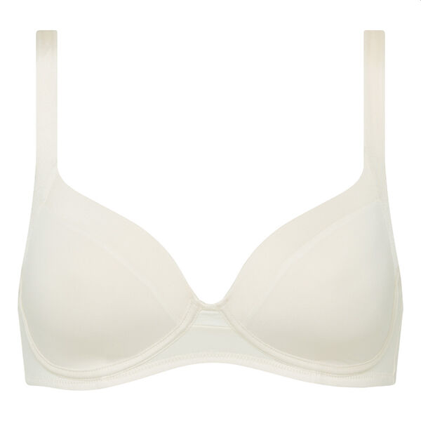 Generous Invisible Dim underwire push-up bra with mother-of-pearl