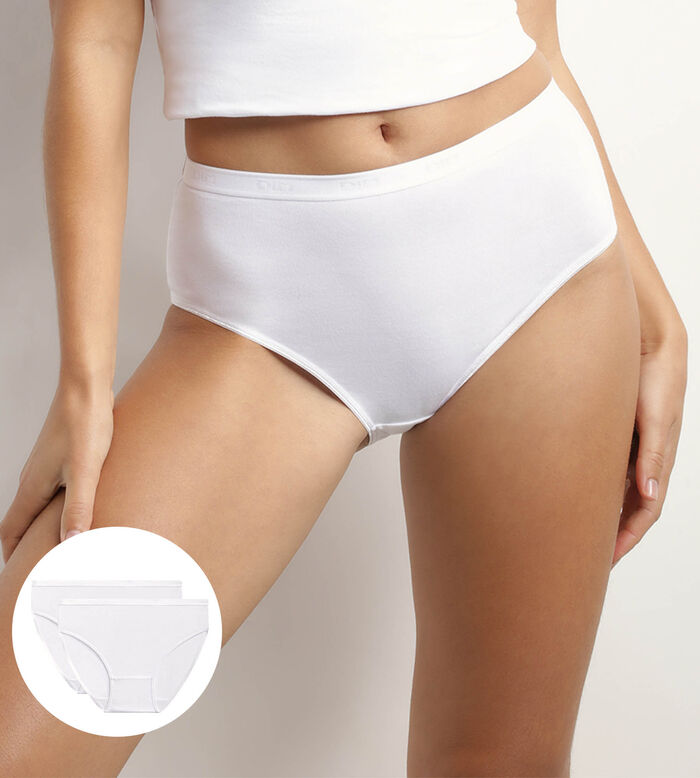 Dim Protect medium flow Menstrual knickers in organic cotton and indigo dots