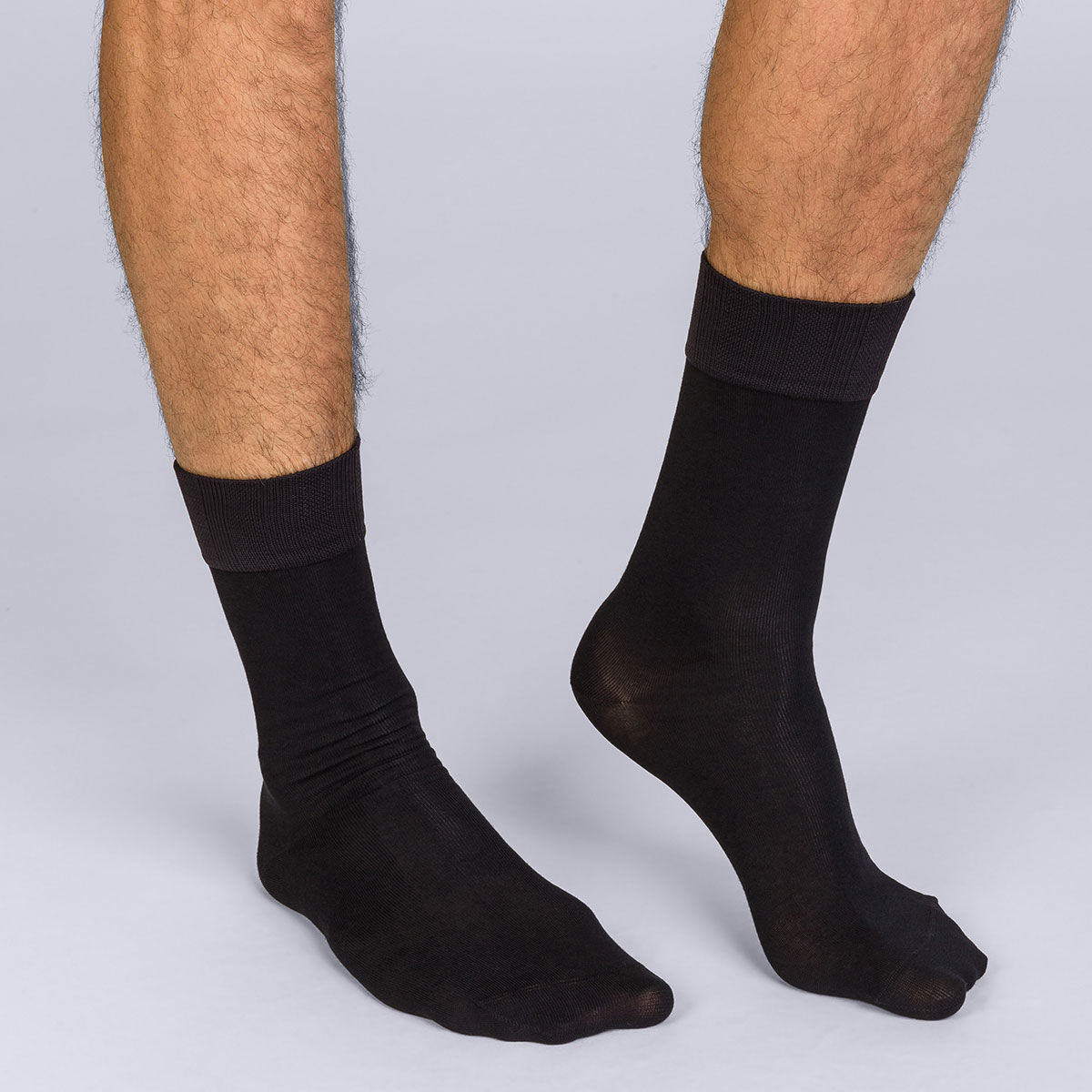 black Homme Soft Touch mid calf socks 