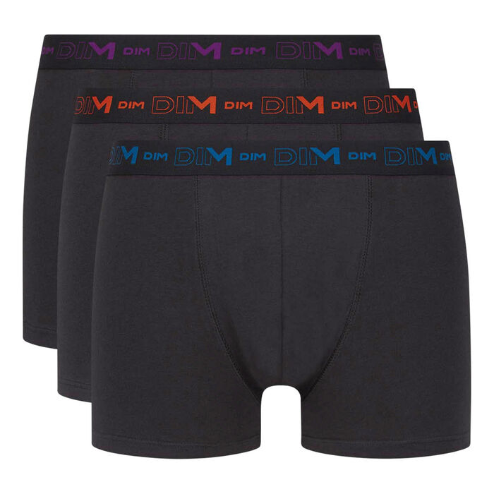 Pack of 3 Dim Vibes men's stretch cotton boxers with marble and