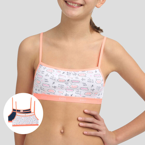Dim Les Pockets Girls' Bra Without Underwire Stretch Cotton Pack of 1  Multicoloured 65A, multi-coloured : : Fashion