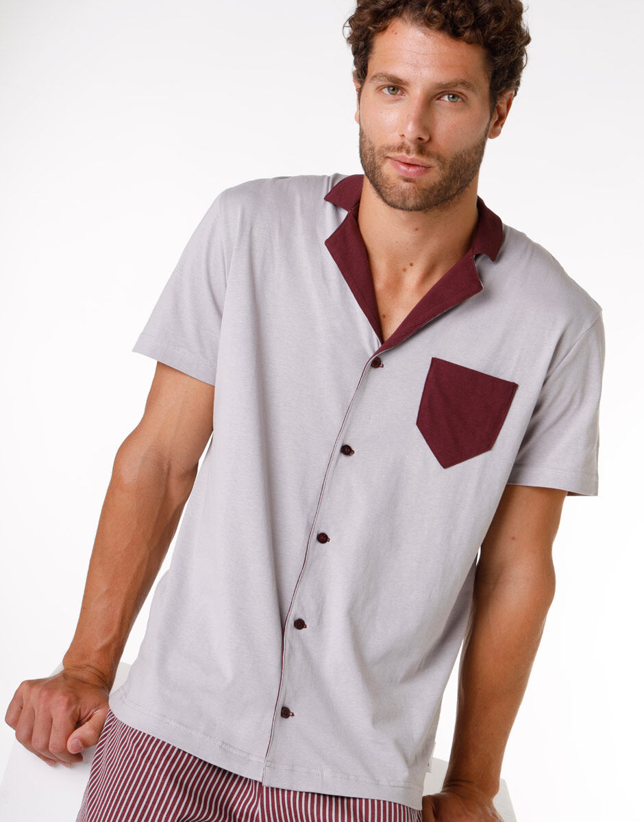 Mens cotton best sale short pyjamas