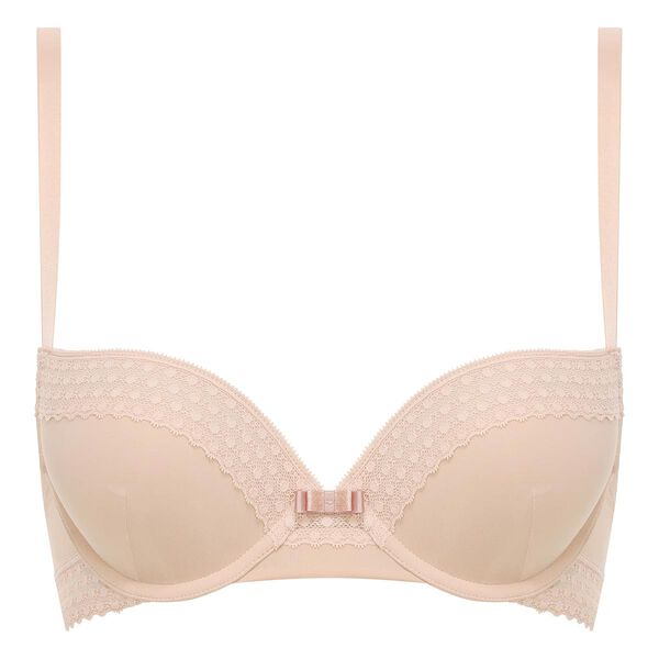 GORGEOUS Pink lace and plumetis push-up bra, Bras