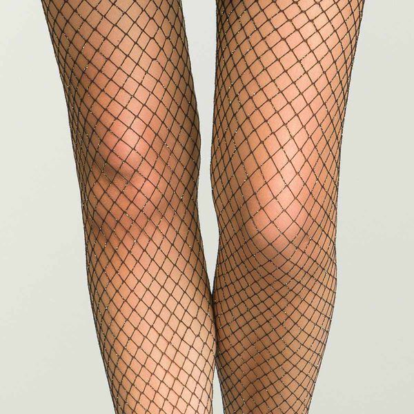 Plus Size Fishnet Tights for Women (1/2, Black) at  Women's Clothing  store