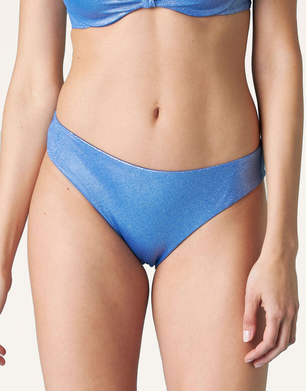 Royal blue midi bikini bottom, , DIM