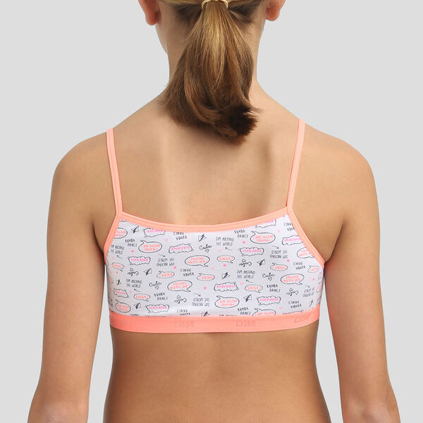 Deevaz Combo of 2 Non-Padded Cotton Rich Sports Bra In Red & Pink Colour  Detailing.