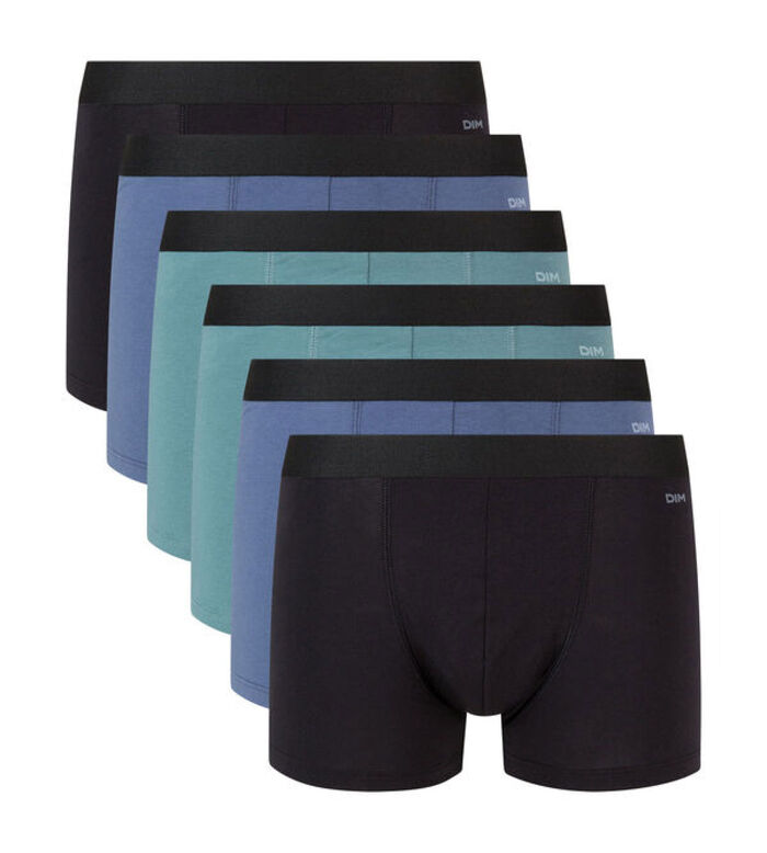 Pack of 3 men's Charcoal and Green organic stretch cotton boxers