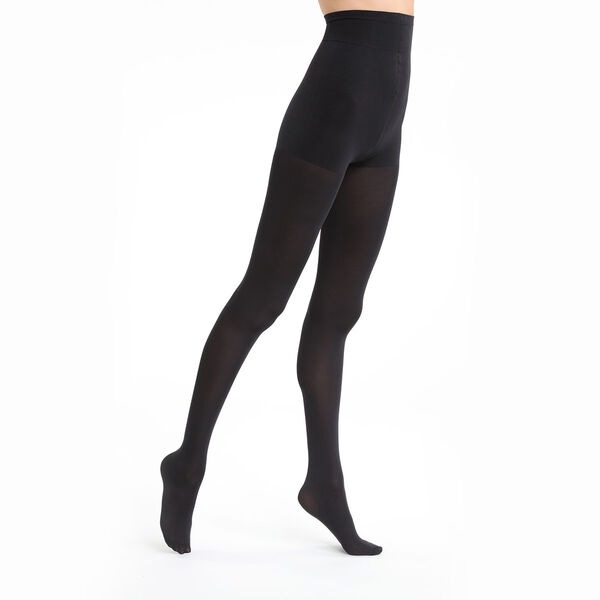 Black Diam's Jambes Fuselées 25 leg shaper tights