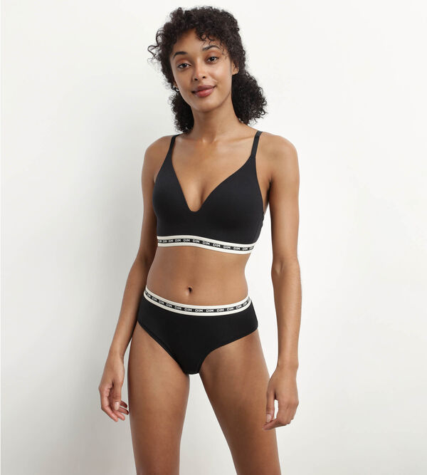 Buy Pour Moi Black & White Non Padded Sicily Bikini Top from Next Luxembourg