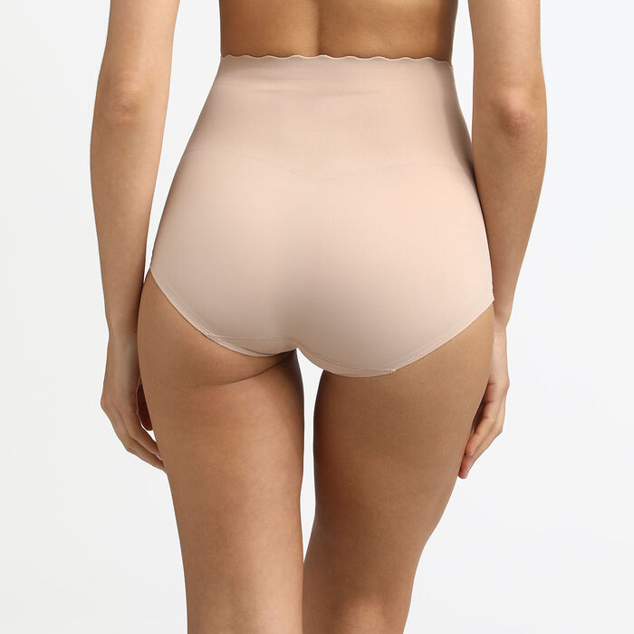 Pack of 2 pairs of Body Touch microfibre knickers in pearl and barely beige