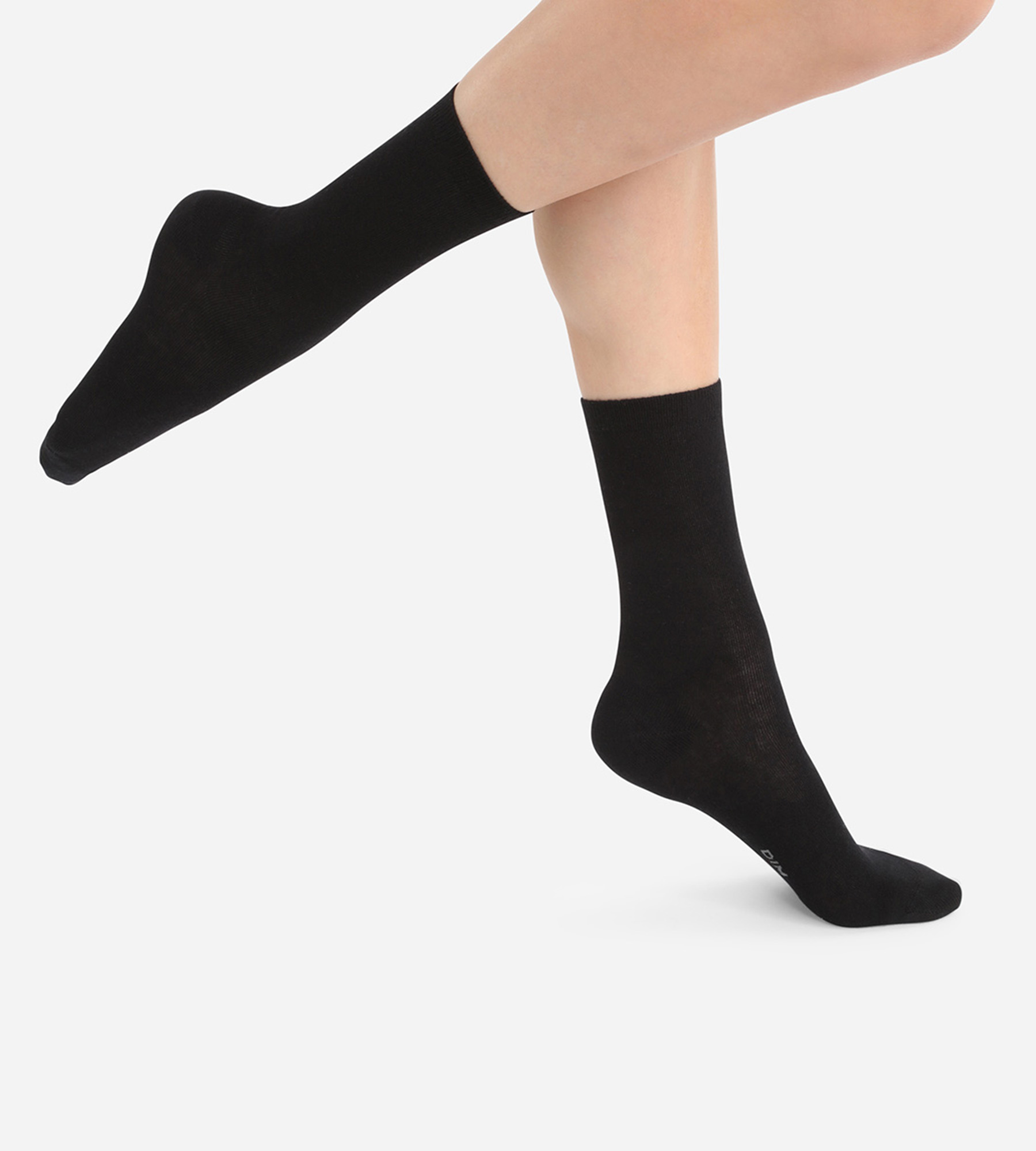 Green by Dim pack of 2 black semi-opaque knee-high socks 100% recycled  thread 25D
