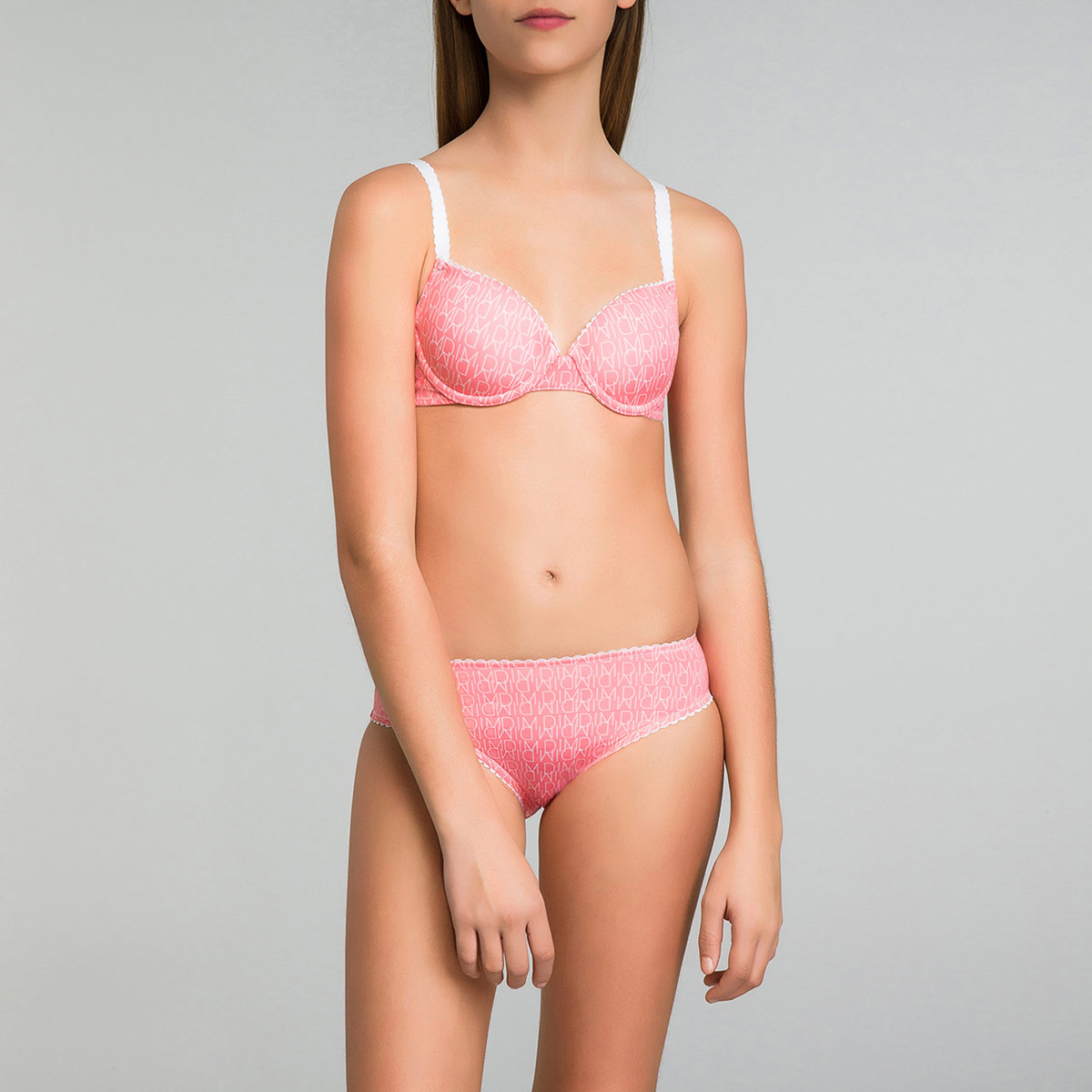 Mheandi-Pink Full Coverage Non-padded C-Cup Bra