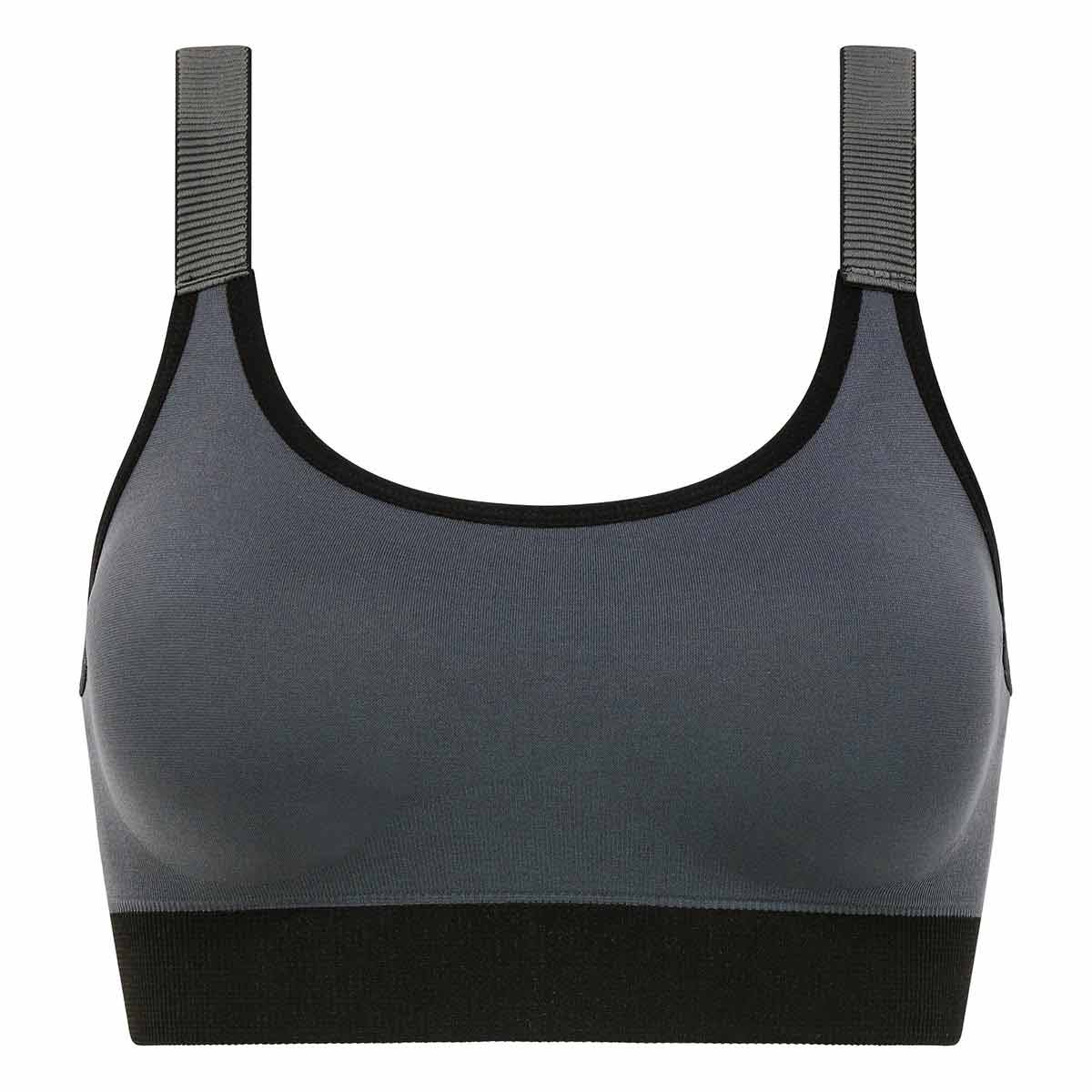 Sports bra with removable padding for women Grey Dim Sport