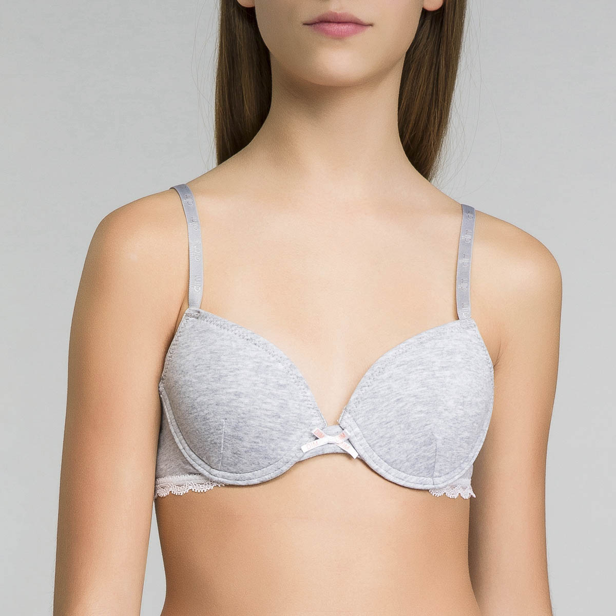 Trishnaa Daily Bra Non Padded Wire Free High Coverage Moulded Cup (Dark  Grey Melange-32B)