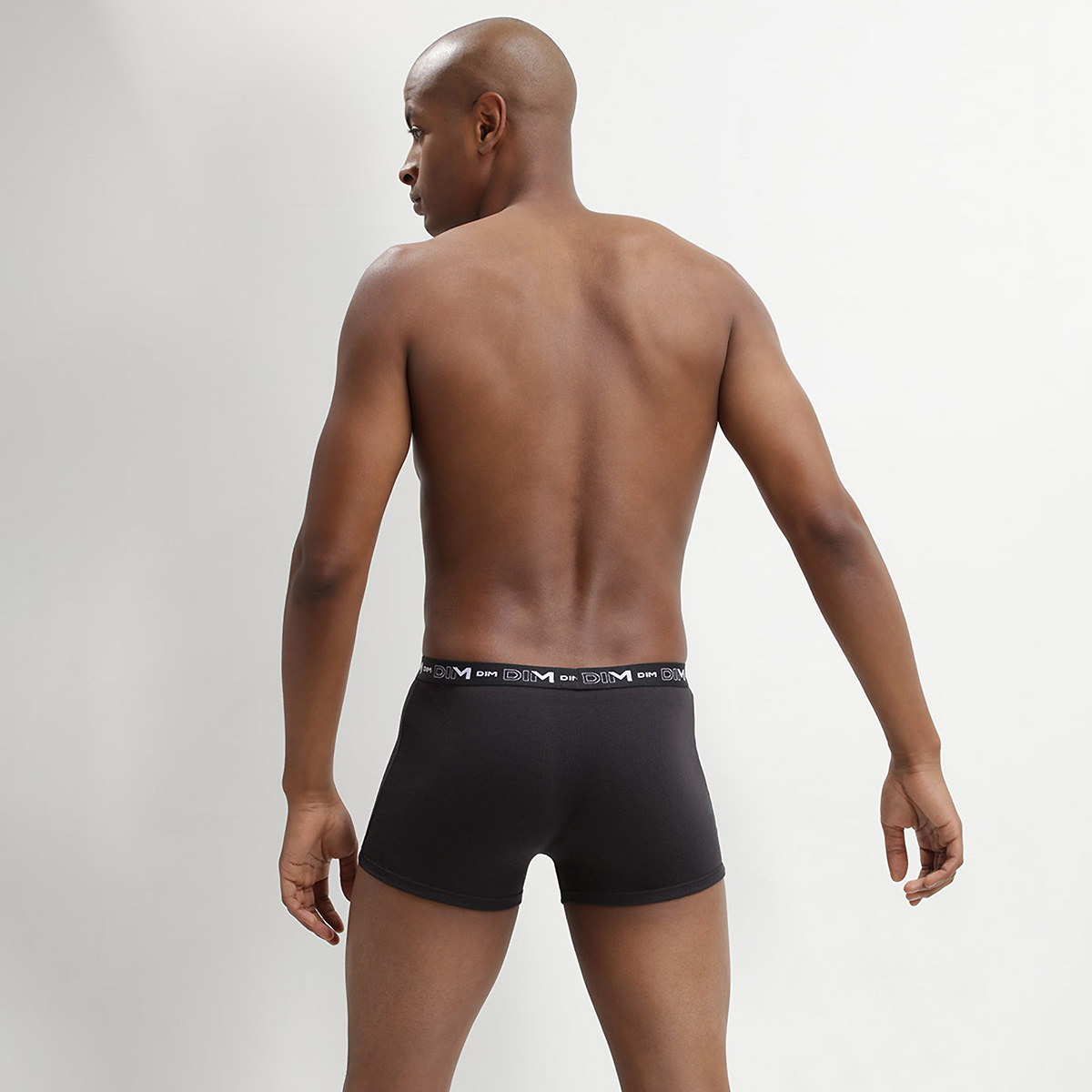 Pack of 3 pairs of black stretch cotton briefs for men