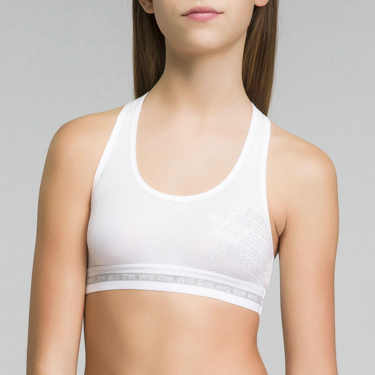 white sports crop top