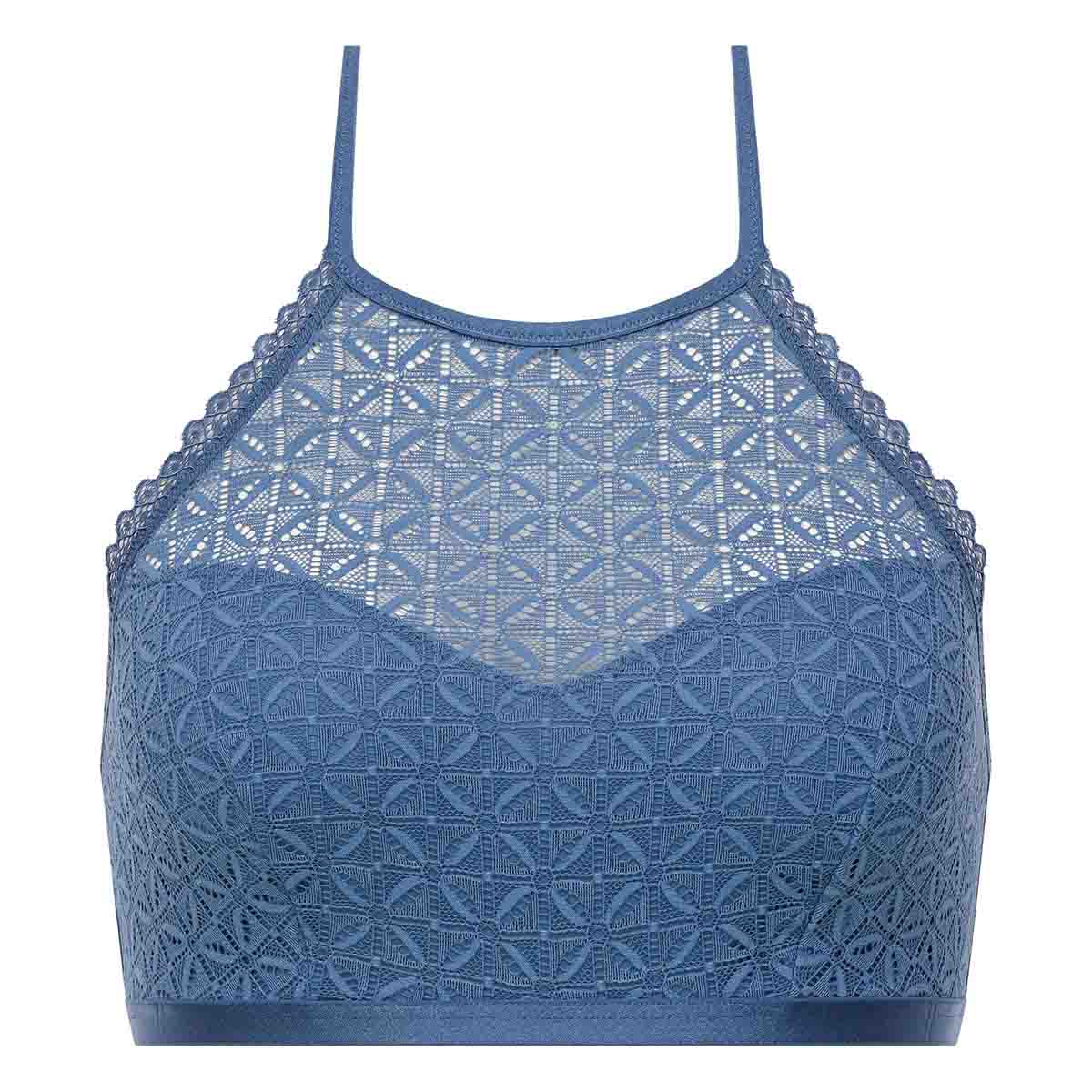 Bralette in antique blue lace - Dim Daily Glam Trendy Sexy