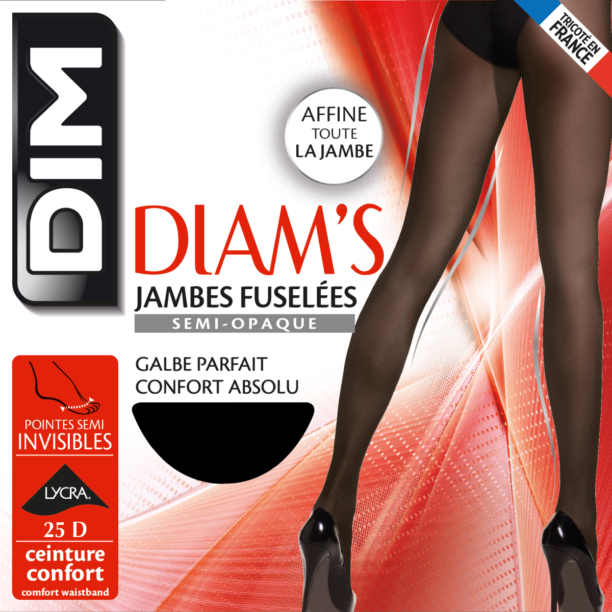 Black Diam’s Jambes Fuselées 70 blackout leg shaper tights