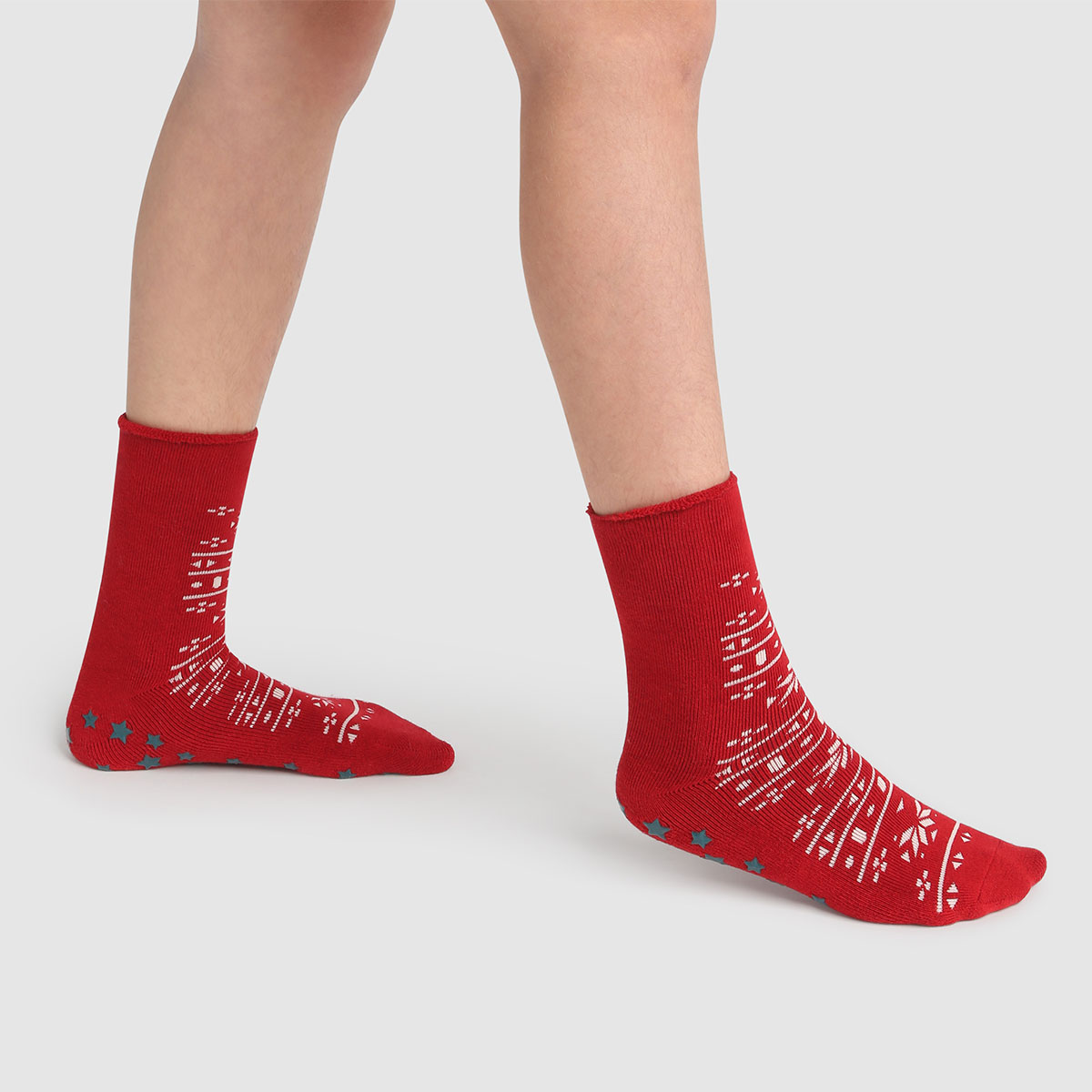 Belles chaussettes chaudes rouges DPAM enfant unisexe - Pointure