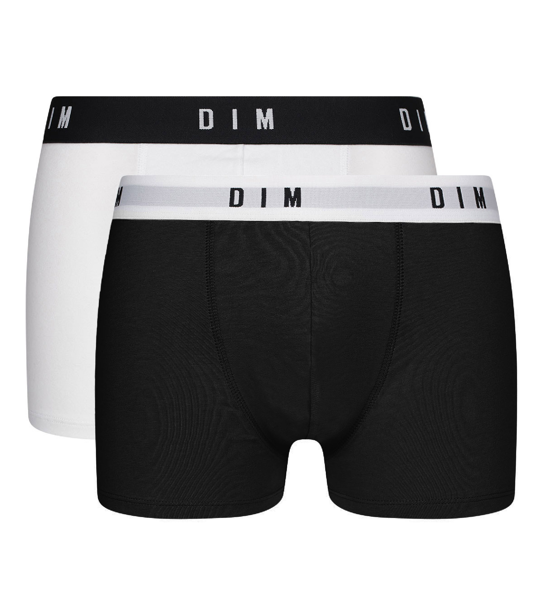 Dim EcoDim Boys' Stretch Cotton Boxer Shorts with Contrasting Waistband x6,  black : : Fashion